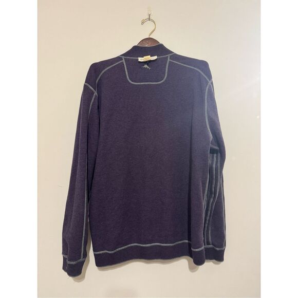 Tommy Bahama Men’s Flip Shore 1/4 -Zip Reversible Sweatshirt Men’s Size Large - Picture 8 of 11